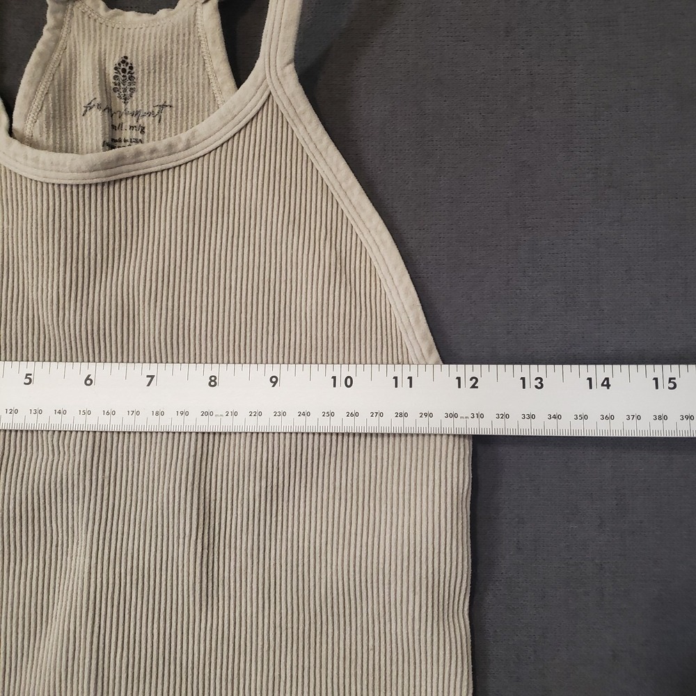 Free People Movement Ribbed Tank Womens Size Medium Taupe - Picture 3 of 9